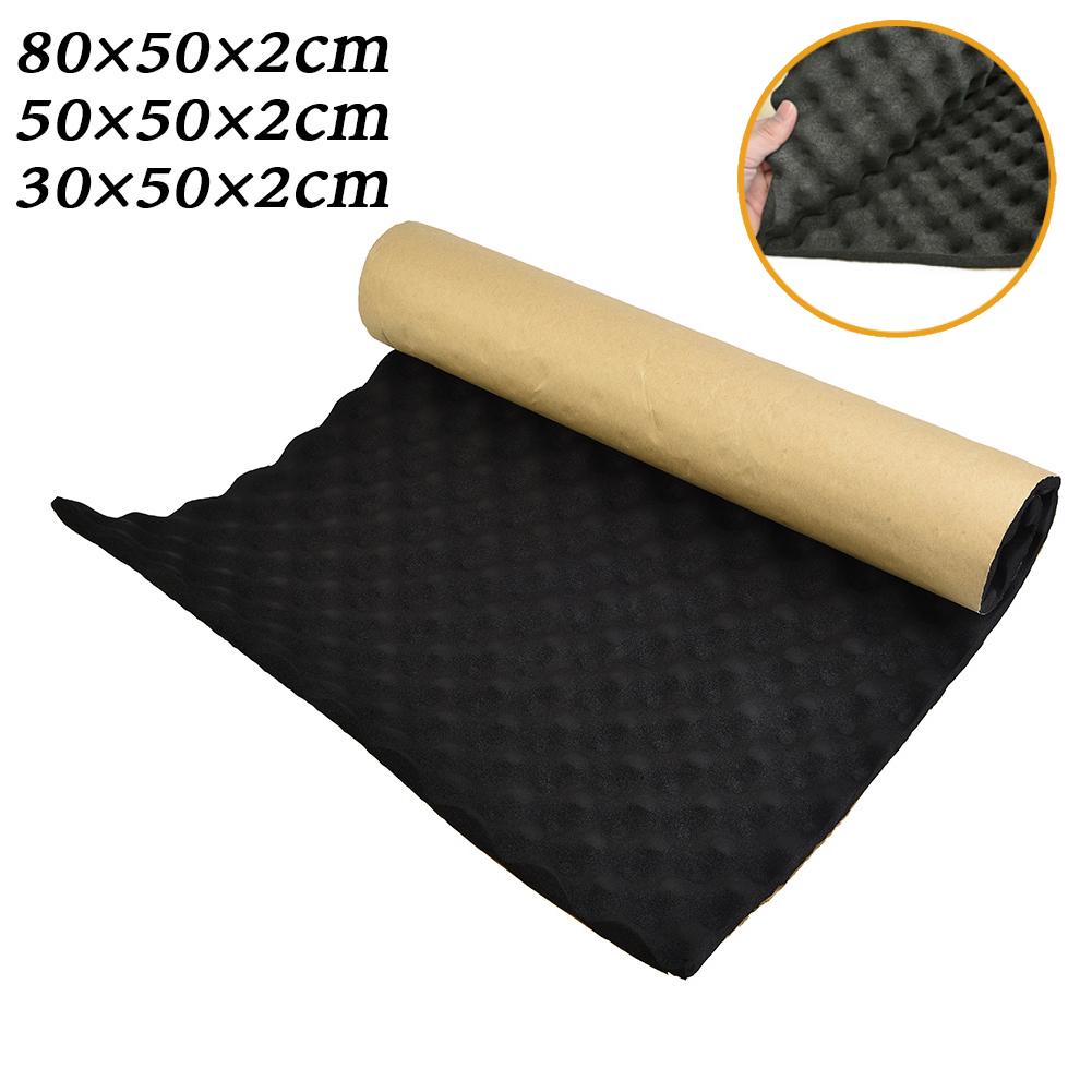 Foam Dampener Sheet - 80/50/30 センチメートル防音材厚さ 2 センチメートル遮音音響減衰フォームサブウーファーマット車両のインテリア外装装飾用