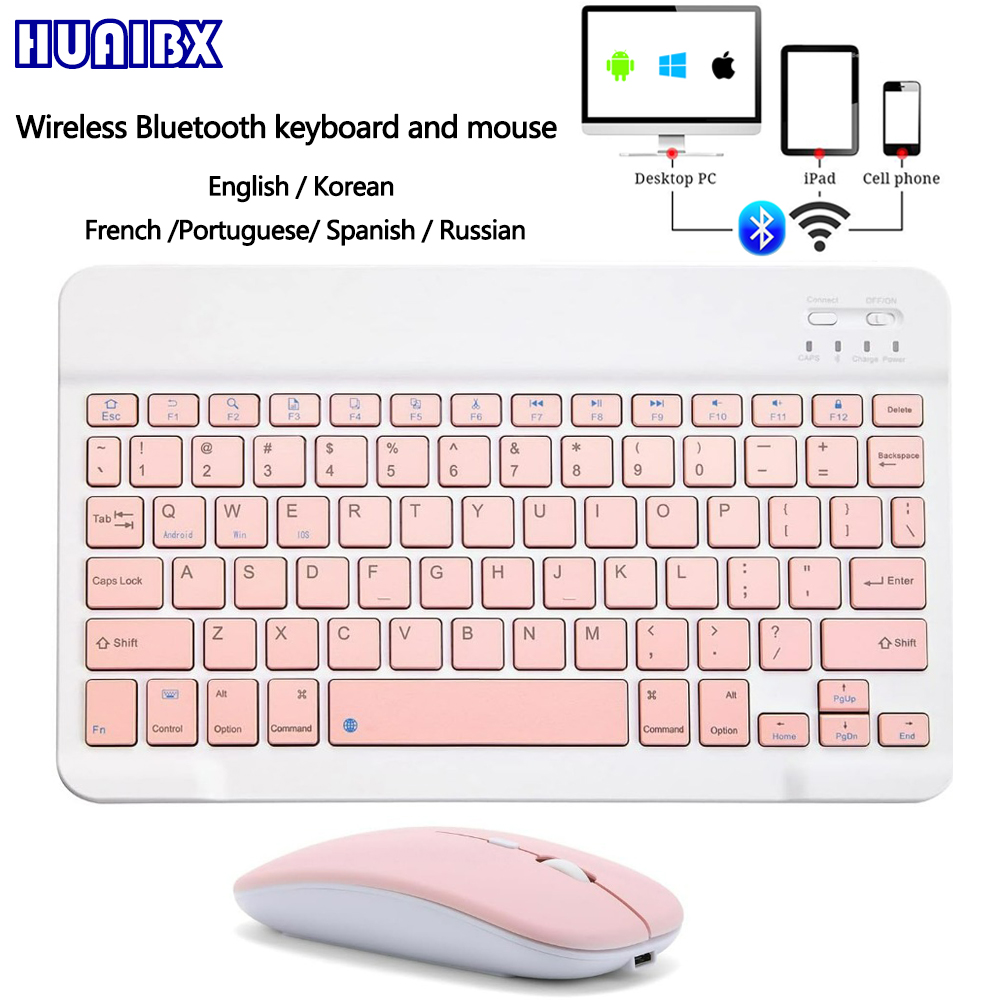 Gaming Keyboard Mouse Wireless - 10 インチワイヤレス Bluetooth ミニキーボード iPad 電話タブレット用ポータブル