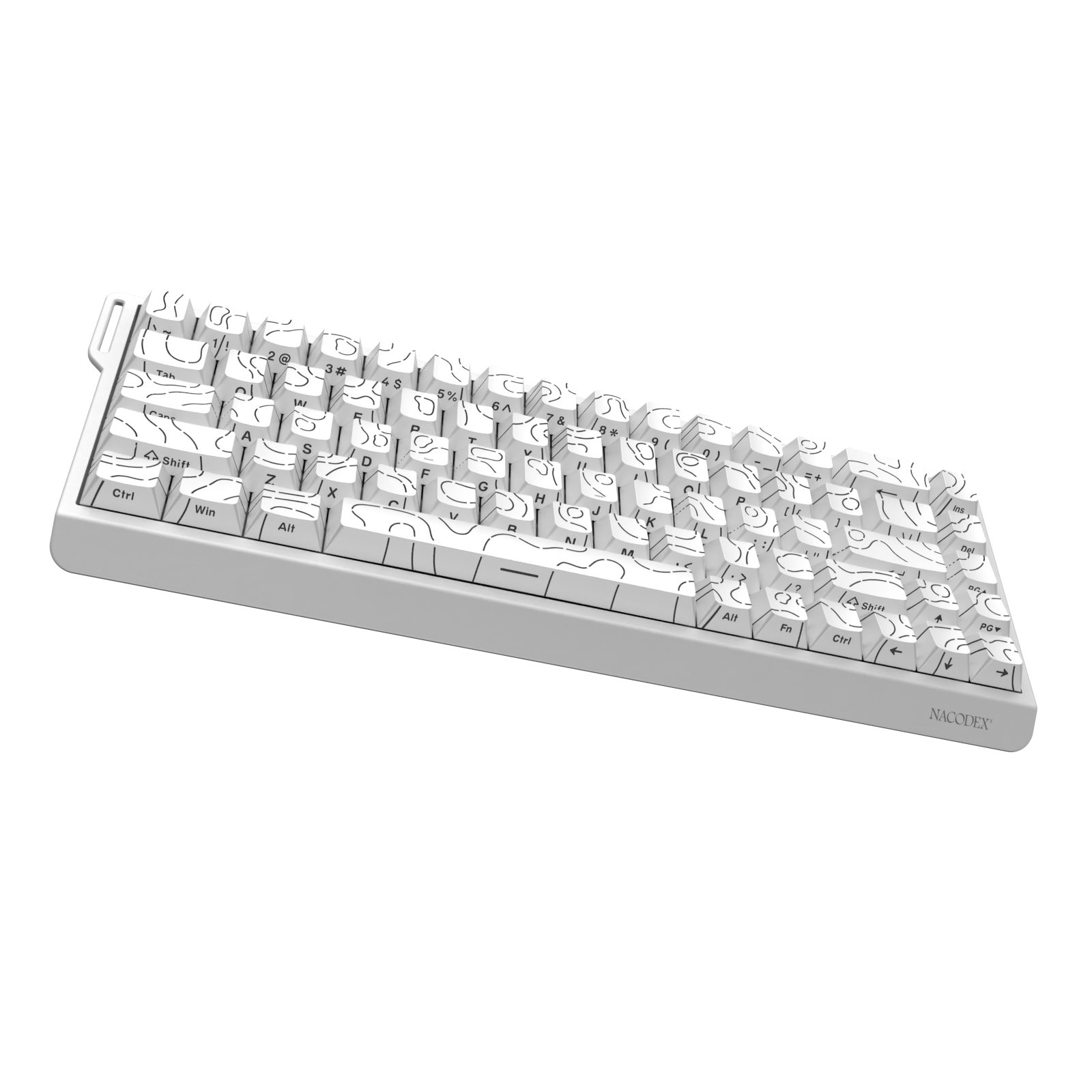 Gaming Keyboard Thocky - AJAZZ NK68 V2 有線メカニカルゲーミングキーボード、レッドスイッチ、フルホットスワップ可能、RGBストリーマーライト、ゲーミング＆オフィス用68キー