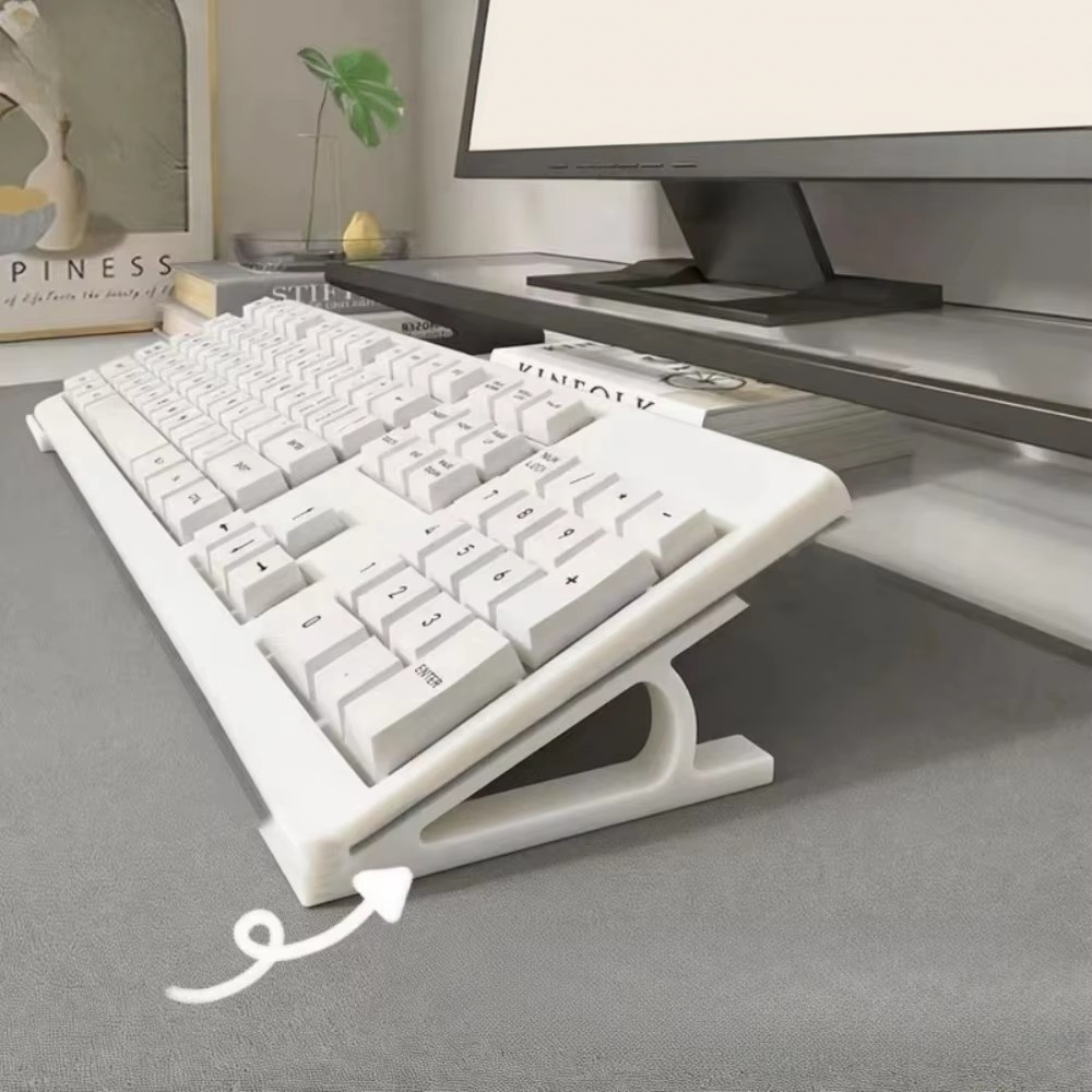 Gaming Keyboard Ergonomics - 2pc 人間工学に基づいたキーボードライザー オフィスゲームセットアップ用キーボードスタンド 滑り止めユニバーサルスタンド マルチカラー完璧