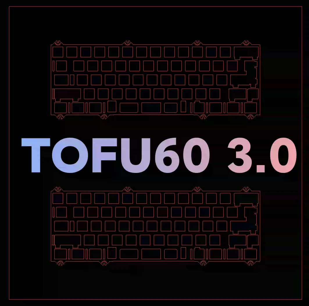 Stabilizer Screw In - KBDFANS TOFU60 3.0 バージョンキーボード専用プレート PP POM