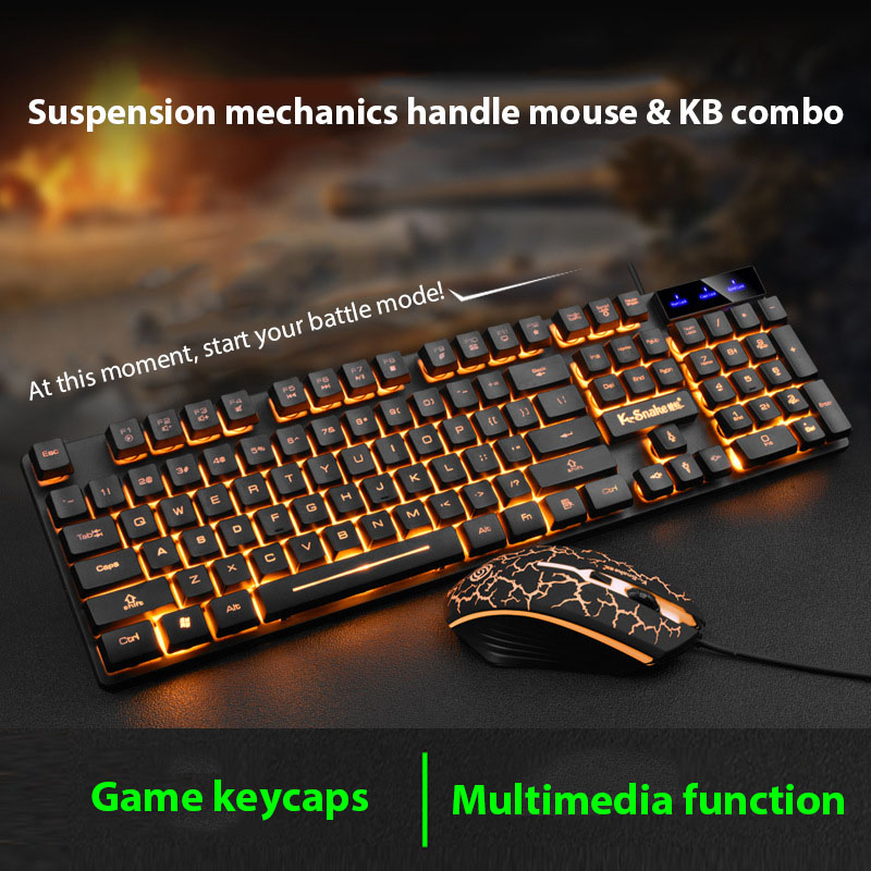 KM320 キーボードとマウスセット防水発光ゲームバックライ - Gaming Keyboard Mouse Wireless のレビューと価格