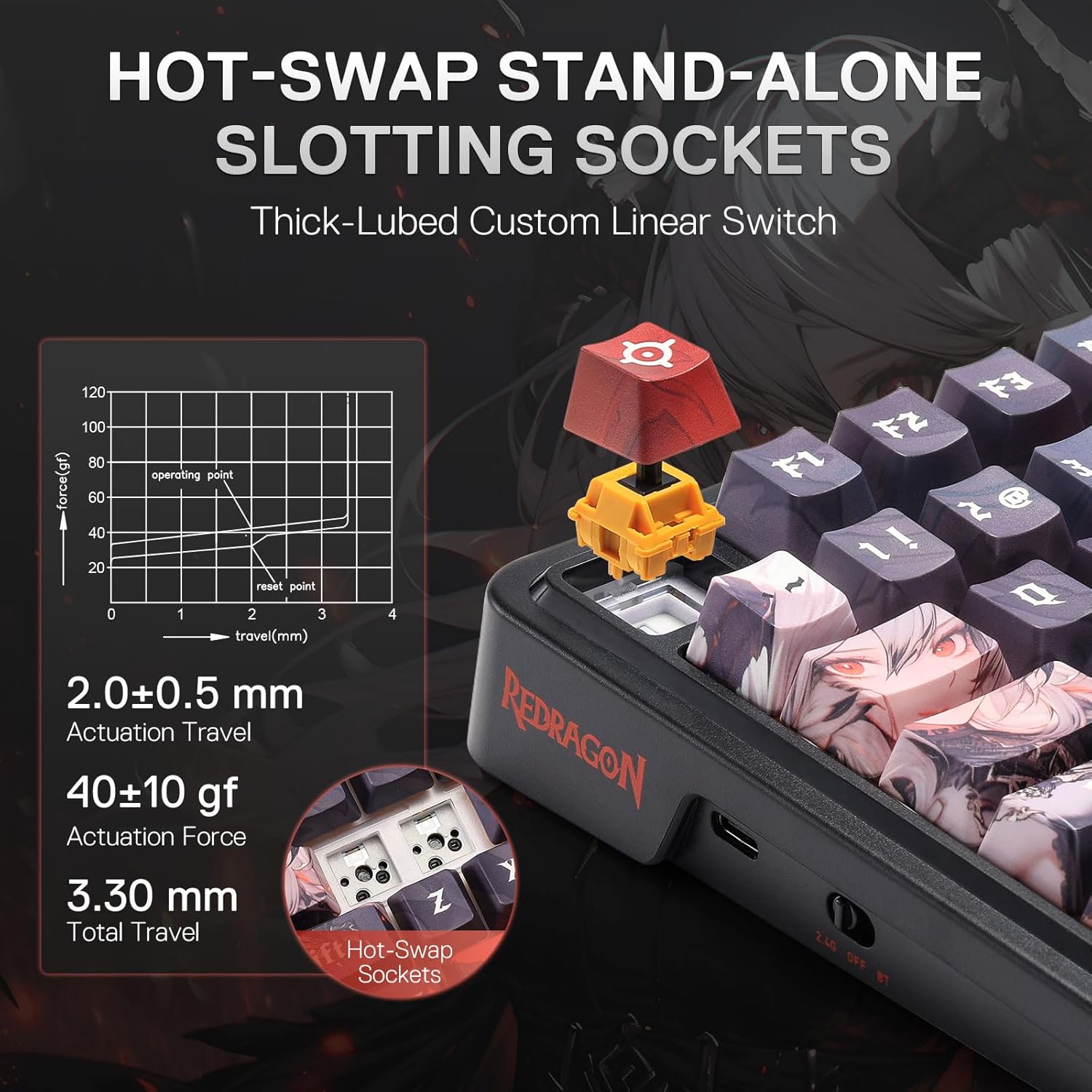 Redragon K719 PRO ワイヤレス ガスケット  - Gaming Keyboard Thocky のレビューと価格