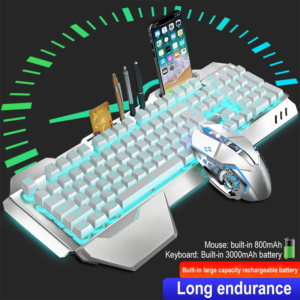 K680充電式ワイヤレスキーボードとマウス,2.4g,ゲーム - Gaming Keyboard Mouse Wireless のレビューと価格