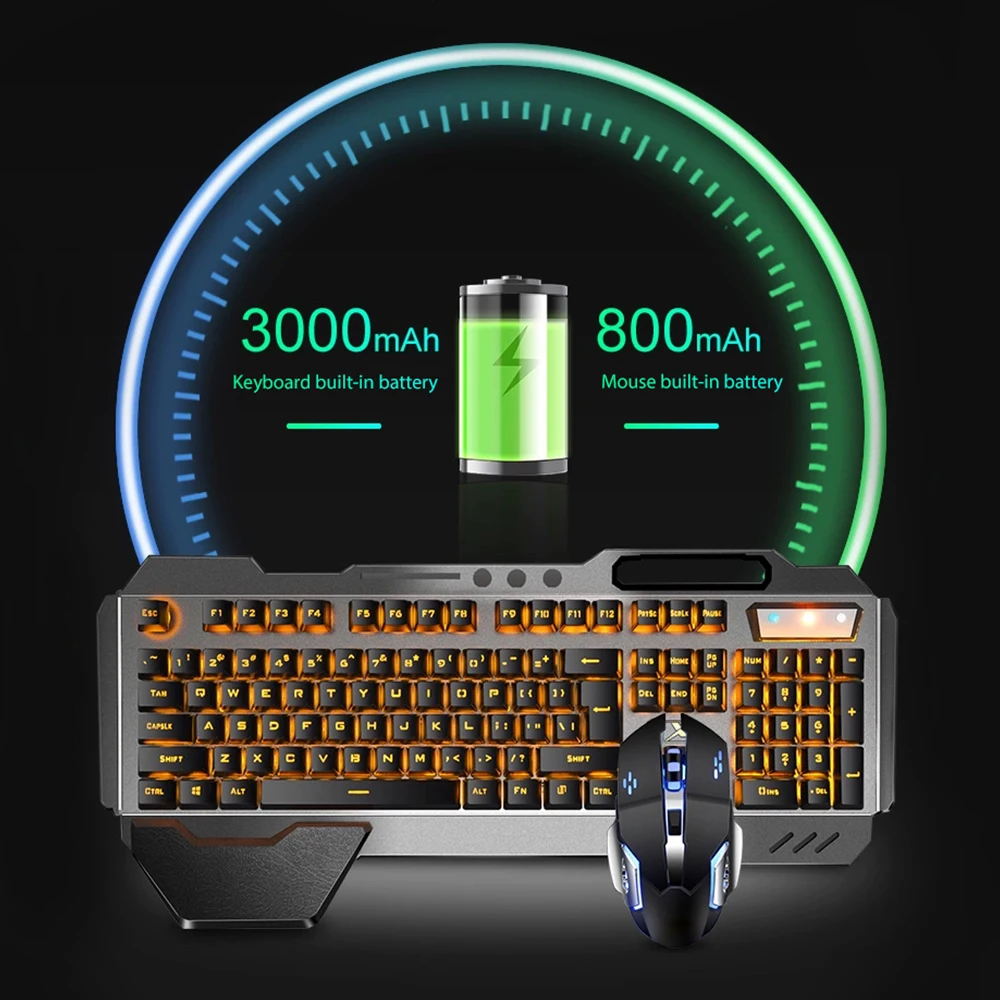 K680充電式ワイヤレスキーボードとマウス,2.4g,ゲーム - Gaming Keyboard Mouse Wireless のレビューと価格
