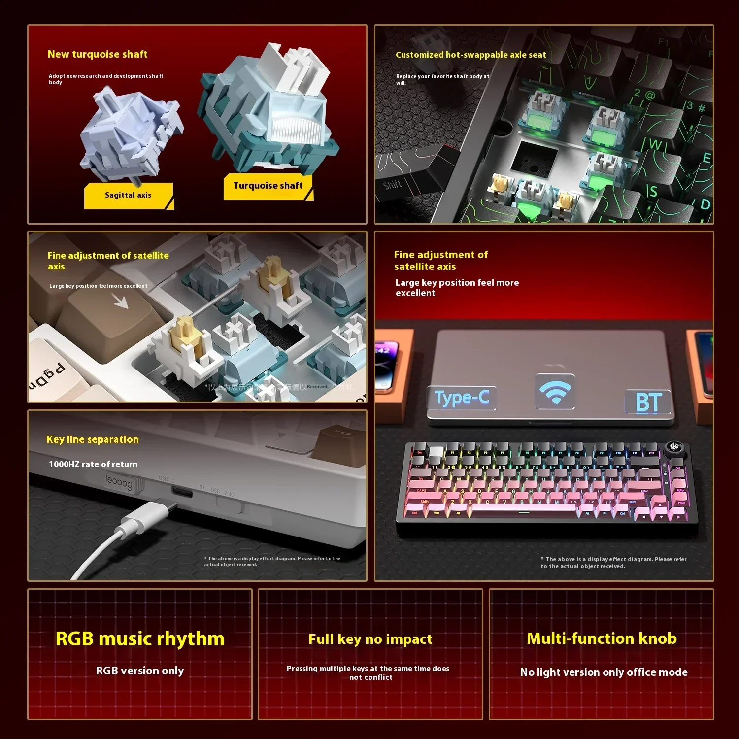 新色LEOBOG Hi75 HI75C HI75C Pro  - Gaming Keyboard Extension のレビューと価格