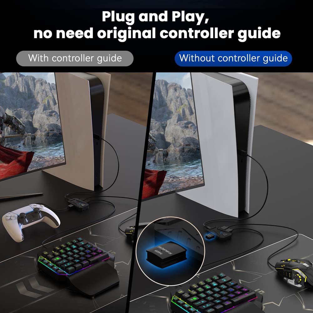 PS5 ゲーミングキーボードマウスコンボ USB タイプ C - Gaming Keyboard Extension のレビューと価格
