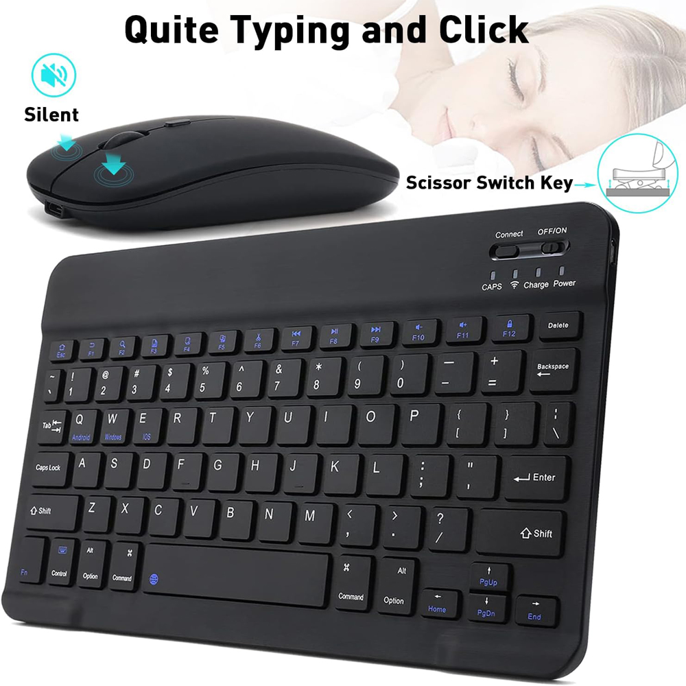 10 インチワイヤレス Bluetooth ミニキーボード  - Gaming Keyboard Mouse Wireless のレビューと価格