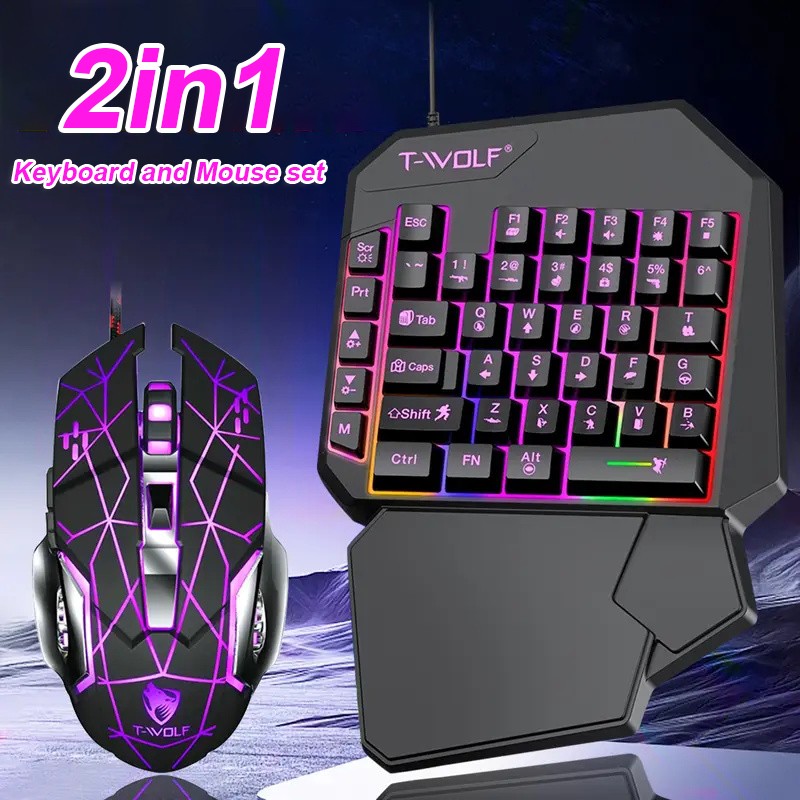 FocusOnPC TF900 2-in-1モバイルゲーミン - Gaming Keyboard 1 Hand のレビューと価格