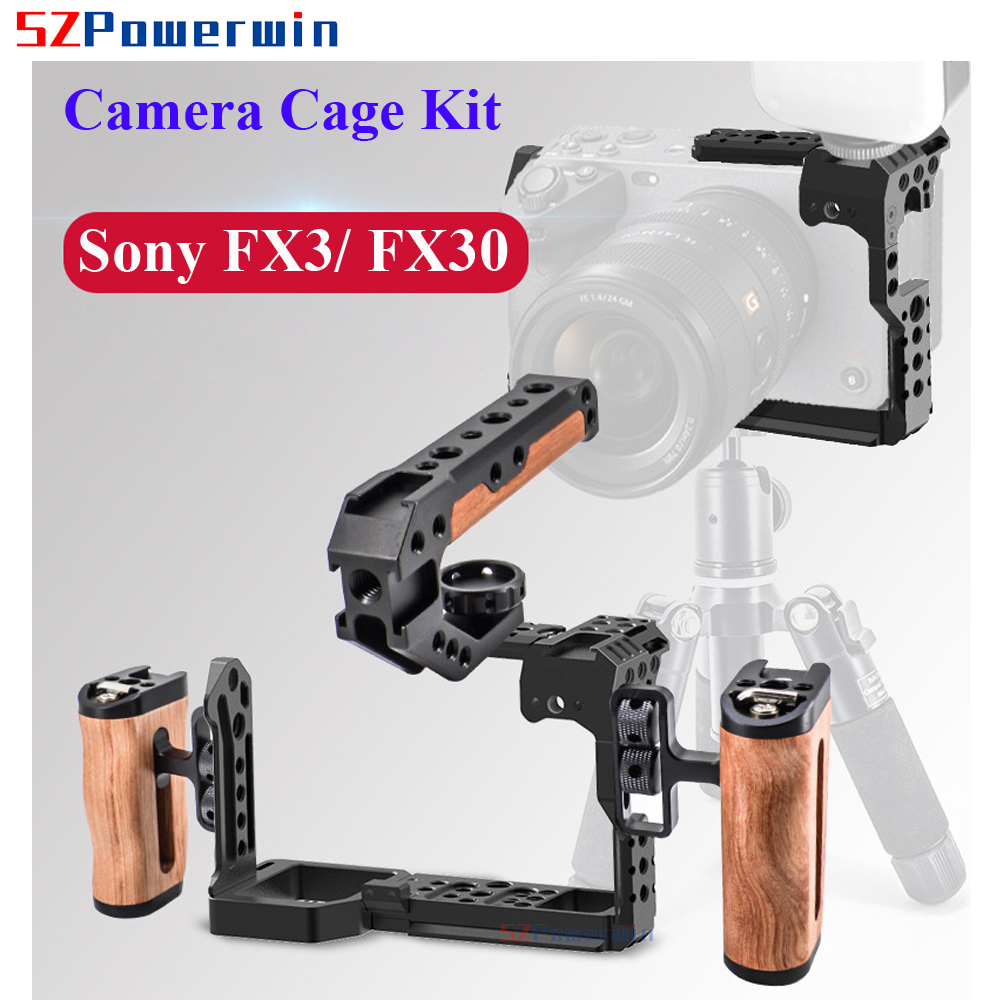 Powerwin ソニー FX3 FX30 カメラケージ 木 - Stabilizer Screw In のレビューと価格