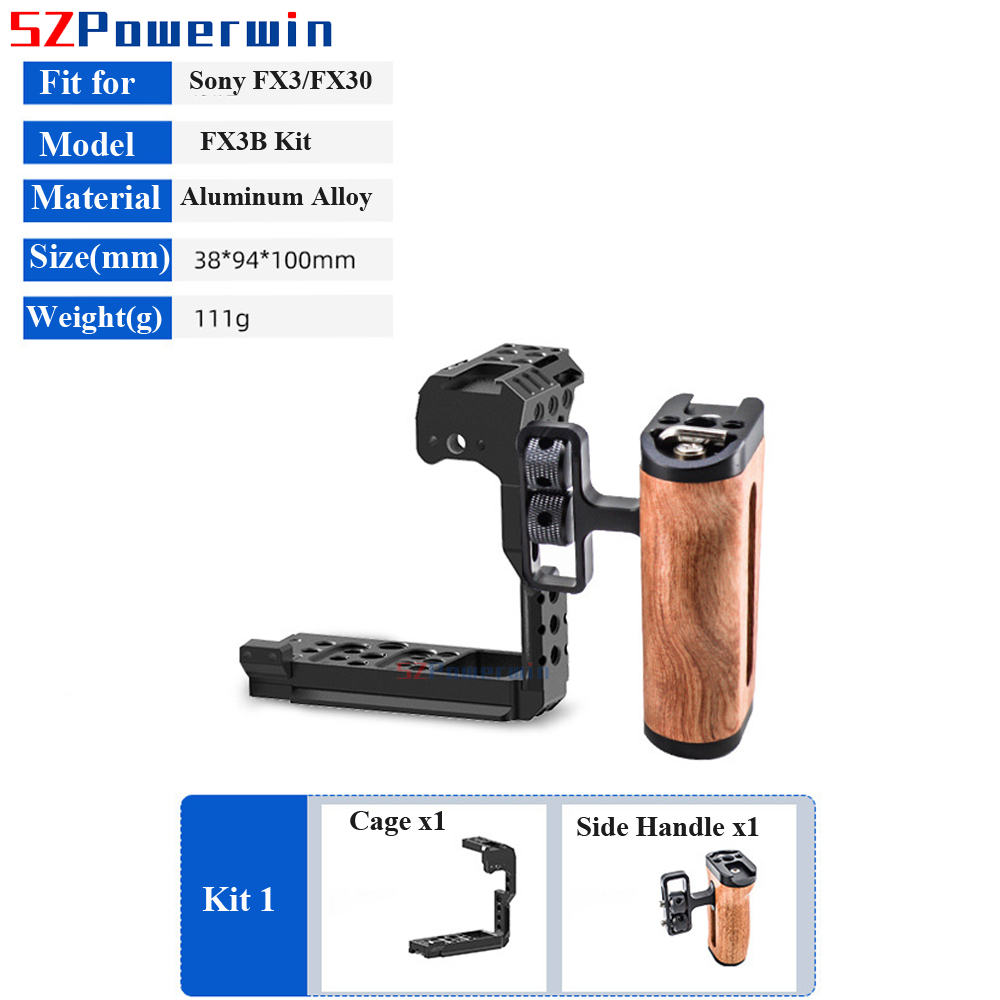 Powerwin ソニー FX3 FX30 カメラケージ 木 - Stabilizer Screw In のレビューと価格