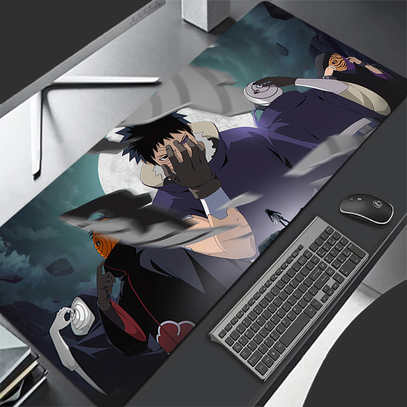 マウスパッドアニメカーペ大型ナルトうちはオビトPCゲーマーコ - Gaming Keyboard He のレビューと価格