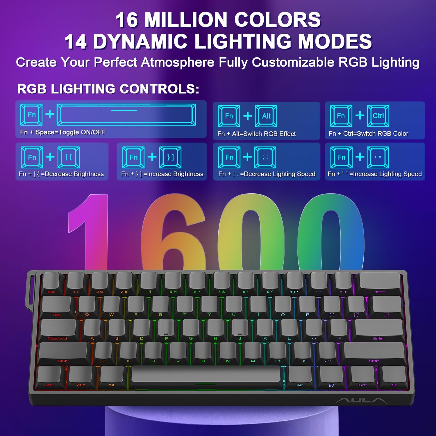AULA WIN60 WIN68 HE 磁気有線キーボード  - Gaming Keyboard 1 Hand のレビューと価格